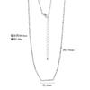 Collar Transfronterizo de Plata de Ley S925, Sencillo y Moderno, Cadena de Bambú Creativa de Alta Resistencia, Elegante y de Lujo Ligero, Diseño Versátil, Accesorio para Mujer