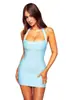 Nuevo vestido de tirantes ajustado de canalé elástico, color liso, con vendajes, cuello en U, estilo europeo y americano, moda transfronteriza para mujer