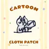Patches de Tecido Bordados Atacado DIY Animais Fofos Gato e Cachorro Termocolantes Acessórios para Roupas Patches Sem Costura Comércio Exterior