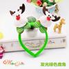 Decoraciones Navideñas Botones de Cabeza Navideños Diademas de Astas Accesorios para Fiesta Suministros para Regalo de Niños Diademas de Muñeco de Nieve Venta al por Mayor