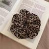 Anillo para el pelo con diseño de leopardo y intestino grueso de Spice Girl, estilo retro, para mujer, con forma de poncho y bola, cuerda para el pelo con cola de caballo y tendón de goma elástica, accesorios para el cabello