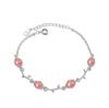 Pulsera femenina coreana dulce de fresa cristal pulsera temperamento pulsera de cristal joyería al por mayor