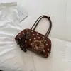 Otoño 2026 Nuevo Bolso de Bowling Vintage de Lunares de Moda Estilo Coreano Bolso Almohada de Nicho Bolso de Axila de Personalidad para el Trabajo