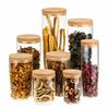 Botella de vidrio con corcho para cocina, latas para almacenar alimentos, frasco sellado para frutos secos, frasco de vidrio para té perfumado