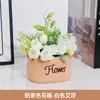 Flor Artificial Planta Verde Pequenos Enfeites Entrada Sala de Estar Decoração de Casa Mesa de Escritório Aparador Decoração Floral