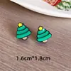 Brincos Série de Natal Gota de Óleo Boutique Veado Fofo Homem de Gengibre Clipe de Orelha Árvore de Natal Desenho Animado Brincos de Menina Joias