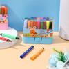Bolígrafo de acuarela pequeño y grueso para niños, lavable, para jardín de infantes, 12 colores, juego de 36 colores, útiles de arte para escuela primaria