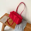Bolsa Boston minimalista de nailon estilo coreano 2026, bolso de hombro ligero casual para el día a día, bolsa de gran capacidad para debajo del brazo
