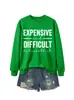 Sudadera de moda casual para mujer de otoño e invierno, costosa y difícil, estación independiente de deseos de Amazon