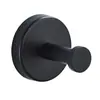 Conjunto de Porta-Toalhas Preto Aço Inoxidável 304 Conjunto de Barra de Toalha para Banheiro Porta-Papel Higiênico Gancho de Roupa Ferragens para Banheiro Pingente