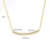 Diseño de Nicho Transfronterizo Simple Acero Inoxidable Oro de 18K Cadena para Clavícula Colgante Sonriente Geométrico Collar Joyería de Lujo Accesible