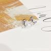 Color acero plata Serie Acero titanio material incoloro superventas nuevo superventas aretes de tornillo tachuelas para cartílago