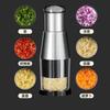 Cortador de Legumes Manual de Aço Inoxidável, Faca Pat, Picador de Gengibre e Alho de Cozinha Multifuncional, Ralador de Legumes, Artefato para Cortar Cebola