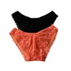 Pantaletas de Malla Transpirable Sin Costuras de Modal, Braguitas Transparentes Sexys de Encaje Bordado para Mujer, Pantaletas de Encaje