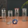 Vaso de Agua de Vidrio de Borosilicato de Doble Capa con Filtro y Tapa, Taza de Té de Gran Capacidad, Taza de Regalo, Taza de Té de Flores, Separación de Té y Agua