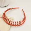 Diadema para mujer con lavado facial esmerilado, diadema simple con presión para cabello roto, horquilla dentada antideslizante, tocado fijo de plástico
