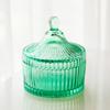 Pote de Armazenamento Hongyu Cor de Doce Retro Pote de Vidro Yurt Indoor para Velas Aromáticas com Logo Personalizável