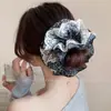 Elástico de Cabelo Elegante de Alta Qualidade para Rabo de Cavalo, Acessório de Cabelo para Coque, Scrunchie de Chiffon Multicamadas Leve da Moda Coreana Atacado