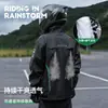 Ropa Especial Separada para Motociclistas en Lluvia Traje Impermeable Total para Tormenta Adulto Pantalones de Lluvia Gruesos para Llevar Grande