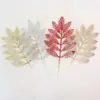 Folhas de Natal, Folha de Ouro, Folhas Persas, Acessórios de Flores de Natal, Folhas de Oliveira, Flores Plásticas, Flores de Natal, Galhos de Natal