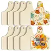 Artesanías de Madera Transfronterizas Decoración de Halloween Virutas de Madera de Calabaza Navidad Niños DIY Graffiti Viruta de Madera Colgantes Pequeños