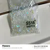 Aurora Fondo Plano Pequeño Redondo Diamante Elfo Cálido Transparente Fondo Plano Diamante Vidrio Diamante Pedrería Paraíso Luz Uñas Arte Joyería Pegatinas