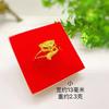 Anillo de dama de oro de arena de Vietnam anillo de zorro latón chapado en oro dos zorros pequeños joyería para dejar de fumar al por mayor
