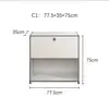 Móvel Modular Combinado Usm Armazenamento de Luxo Leve Aparador de Aço Inoxidável Armazenamento Gabinete de TV Gabinete de Sapatos Estilo Ins Armário Lateral de Armazenamento