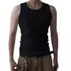 Chaleco Deportivo de Verano Transfronterizo Costilla Ajustado Elástico para Correr Camiseta de Entrenamiento Patchwork Fitness Chaleco sin Mangas para Hombre