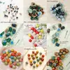 Dezhen Joias de Cerâmica Contas Coloridas Kit de Material para Tecelagem de Joias DIY Acessórios para Montagem de Contas Soltas Buraco Grande