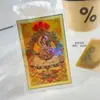 Oro Puro 999 Ocho Santos Patronos Thangka Colorido Pegatinas para Teléfono Móvil Doce Animales del Zodiaco Buda Protectores Pegatinas Doradas Mayoreo