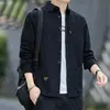 Camisa de Manga Larga de Otoño para Hombre en Rebaja, Casual para el Trabajo, Corte Holgado, Ropa de Trabajo, Camisa Chaqueta Trendy de Primavera y Otoño sin Planchar
