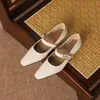 Súper Hermosos~ Zapatos Mary Jane de Mujer con Tacón Grueso y Correa Única con Tacón de 3.5cm, Tallas 33-43, Tallas Grandes para Ventas Transfronterizas
