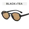 Gafas de sol personalizadas de moda para mujer, Gafas de sol de moda estilo callejero europeo y americano para hombre, Gafas de sol con protección solar, marco pequeño ovalado personalizado