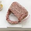 Bolso de Moda Transfronterizo para Mujer, Bolso de Mano Plegado Estilo Coreano, Bolso Cruzado, Estilo de Nicho, Gama Alta, Lujo Ligero, Bolso Suave con Lentejuelas