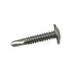 Tornillos Autoperforantes de Cabeza Plana Grande Endurecidos, Galvanizados con Zinc y Perforados Transversalmente, Cabeza Avellanada Cruzada, Tornillos de Mano