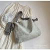 Bolsa de Lona Casual Coreana de Grande Capacidade para Mulheres 2026 Nova Moda Alça Larga na Ombro Bolsa de Ombro para Mulheres Bolsa de Trabalho
