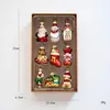 Decoraciones Navideñas de Venta Caliente Transfronterizas Colgante de Vidrio Forma Irregular Árbol de Navidad Pequeño Adornos Colgantes Creativos Juego de Bolas de Vidrio