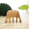 Peine de Masaje de Sándalo Amarillo para Meridianos de la Cabeza, Masaje de Puntos de Acupuntura, Universal para Todo el Cuerpo, Peine de Madera Maciza para Uso Doméstico, Portátil, Venta al por Mayor desde el Fabricante