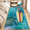 Linda Alfombra de Mesita de Noche de Dibujos Animados Stitch, Resistente a Manchas y Fácil de Cuidar, Alfombra Resistente al Desgaste para Mirador, Manta Refrigerante para Dormitorio, Alfombra para Mesa de Café de Sofá