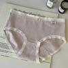 Roupa interior de algodão puro creme Classe A Bebê Algodão menina 5A antibacteriano virilha calças femininas bainha confortável alta elástica Cintura média feminina