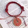 Nueva pulsera de dinero fantasma de montaña de estilo chino, pulsera tejida a mano estilo ins, moda nacional, estilo antiguo, para novias, pareja, pulsera que combina con todo