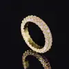Estilo Ins europeo y americano diseño simple de tres lados con circón anillo de pareja personalidad anillo hip hop una generación de R7958