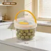 Recipientes de armazenamento herméticos de grau alimentício BNBS, disponíveis em vários tamanhos, com tampas de travamento para evitar umidade e poeira, ideais para armazenamento e porcionamento na cozinha