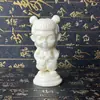 Talla de Fruta de Marfil Sintético de Mascota Traviesa y Linda Na Tra, Artesanías y Adornos para Sala de Estar de Casa, Escritorio de Oficina, Venta al por Mayor
