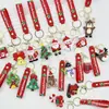 Chaveiro de Natal Transfronteiriço Pingente de Boneca de Plástico Macio Acessórios de Presente de Natal Boneca Tridimensional Pingente do Papai Noel