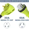 Cable de Alimentación Adaptador de Bloqueo para RV TT-30P a SS2-50R de 30 Amperios a 50 Amperios