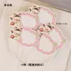 Decoração de bolo escrevível com espaço em branco para saudações escritas à mão, cartão de felicitações, laço, placa escrevível, inserção para mesa de sobremesas