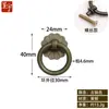 Mueble Clásico Chino Cajón Tocador Armario Puerta Manija de Cobre Puro Anillo Redondo Estilo Antiguo Tirador para Gabinete de Medicina China Manija de Cobre