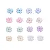 Mini Flor Pequena Pétalas de Trevo de Quatro Folhas 7mm Plástico Pérola de Imitação Flor Material para Brincos Pulseira Joias Feito à Mão